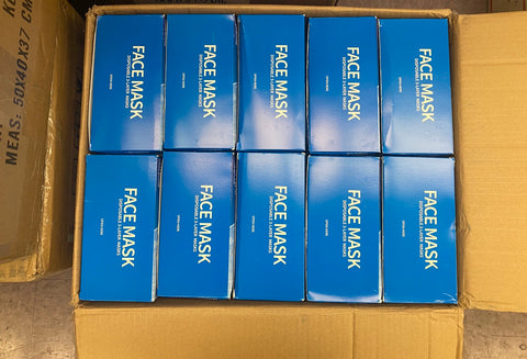 3Ply Disposable Protective Mask, Masks in Box, Blue.-face mask-AZURA- Nail Supply American Gel Polish - Phuong Ni 3Ply Disposable Protective Mask, Masks in Box, Blue.-face mask-AZURA- Nail Supply American Gel Polish - Phuong Ni