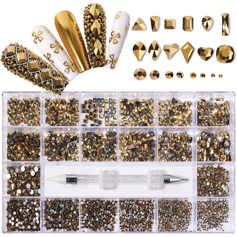 AZURA Crystal Rhinestones kit - Gold – Nails Deal & Beauty Supply