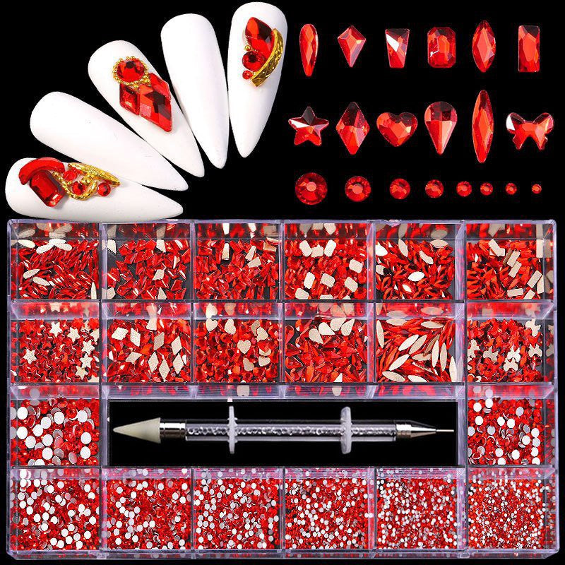 AZURA Crystal Rhinestones kit - Red – Nails Deal & Beauty Supply