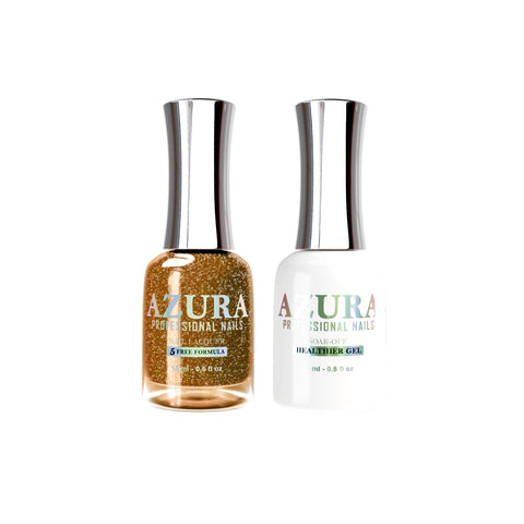 AZURA Gel Duo (Gel & Lacquer) - 24k Gold - 143-AZURA- Nail Supply American Gel Polish - Phuong Ni AZURA Gel Duo (Gel & Lacquer) - 24k Gold - 143-AZURA- Nail Supply American Gel Polish - Phuong Ni