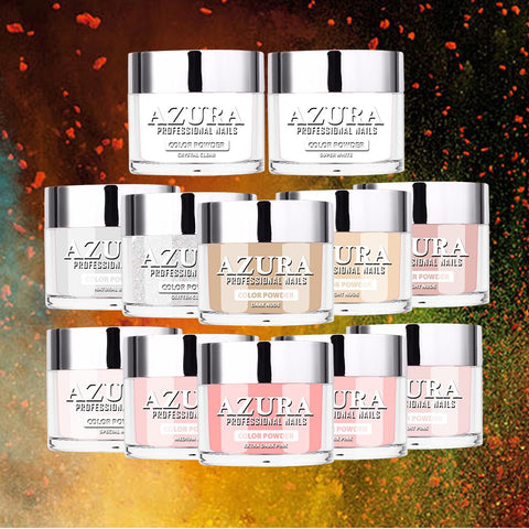 COMBO - AZURA Ombre Powder 2in1 (Acylic & Dip Powder) - (2oz) - Combo 12 colors-powder-AZURA- Nail Supply American Gel Polish - Phuong Ni COMBO - AZURA Ombre Powder 2in1 (Acylic & Dip Powder) - (2oz) - Combo 12 colors-powder-AZURA- Nail Supply American Gel Polish - Phuong Ni