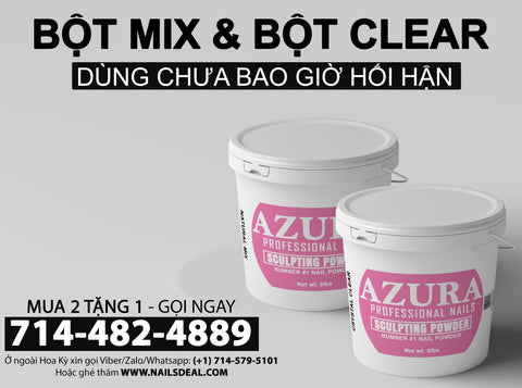 COMBO - Buy (3) Super Powder Get Free (1) EMA Monomer-powder-AZURA- Nail Supply American Gel Polish - Phuong Ni COMBO - Buy (3) Super Powder Get Free (1) EMA Monomer-powder-AZURA- Nail Supply American Gel Polish - Phuong Ni