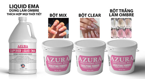 COMBO - Buy (3) Super Powder Get Free (1) EMA Monomer-powder-AZURA- Nail Supply American Gel Polish - Phuong Ni COMBO - Buy (3) Super Powder Get Free (1) EMA Monomer-powder-AZURA- Nail Supply American Gel Polish - Phuong Ni