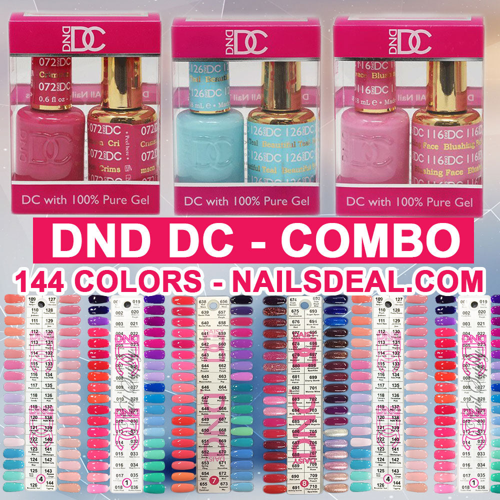 COMBO - DC Gel Combo - 144 colors (1 - 144) - Free DC Color chart-gel-Nails Deal- Nail Supply American Gel Polish - Phuong Ni COMBO - DC Gel Combo - 144 colors (1 - 144) - Free DC Color chart-gel-Nails Deal- Nail Supply American Gel Polish - Phuong Ni