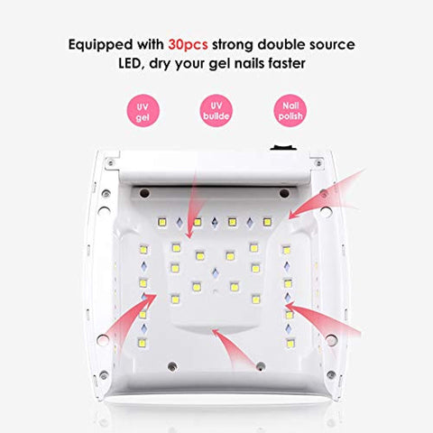 Cordless UV/LED Nail Lamp Rechargeable - 48W (White)-UV/LED LAMP-AZURA- Nail Supply American Gel Polish - Phuong Ni Cordless UV/LED Nail Lamp Rechargeable - 48W (White)-UV/LED LAMP-AZURA- Nail Supply American Gel Polish - Phuong Ni