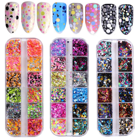 Grids Nail Sequins Mixed 3D Nail Art Stickers (5 boxes)-JAYDEN-3Boxes- Nail Supply American Gel Polish - Phuong Ni Grids Nail Sequins Mixed 3D Nail Art Stickers (5 boxes)-JAYDEN-3Boxes- Nail Supply American Gel Polish - Phuong Ni
