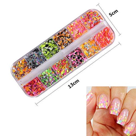 Grids Nail Sequins Mixed 3D Nail Art Stickers (5 boxes)-JAYDEN- Nail Supply American Gel Polish - Phuong Ni Grids Nail Sequins Mixed 3D Nail Art Stickers (5 boxes)-JAYDEN- Nail Supply American Gel Polish - Phuong Ni