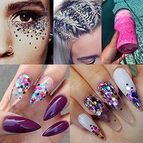 Grids Nail Sequins Mixed 3D Nail Art Stickers (5 boxes)-JAYDEN- Nail Supply American Gel Polish - Phuong Ni Grids Nail Sequins Mixed 3D Nail Art Stickers (5 boxes)-JAYDEN- Nail Supply American Gel Polish - Phuong Ni