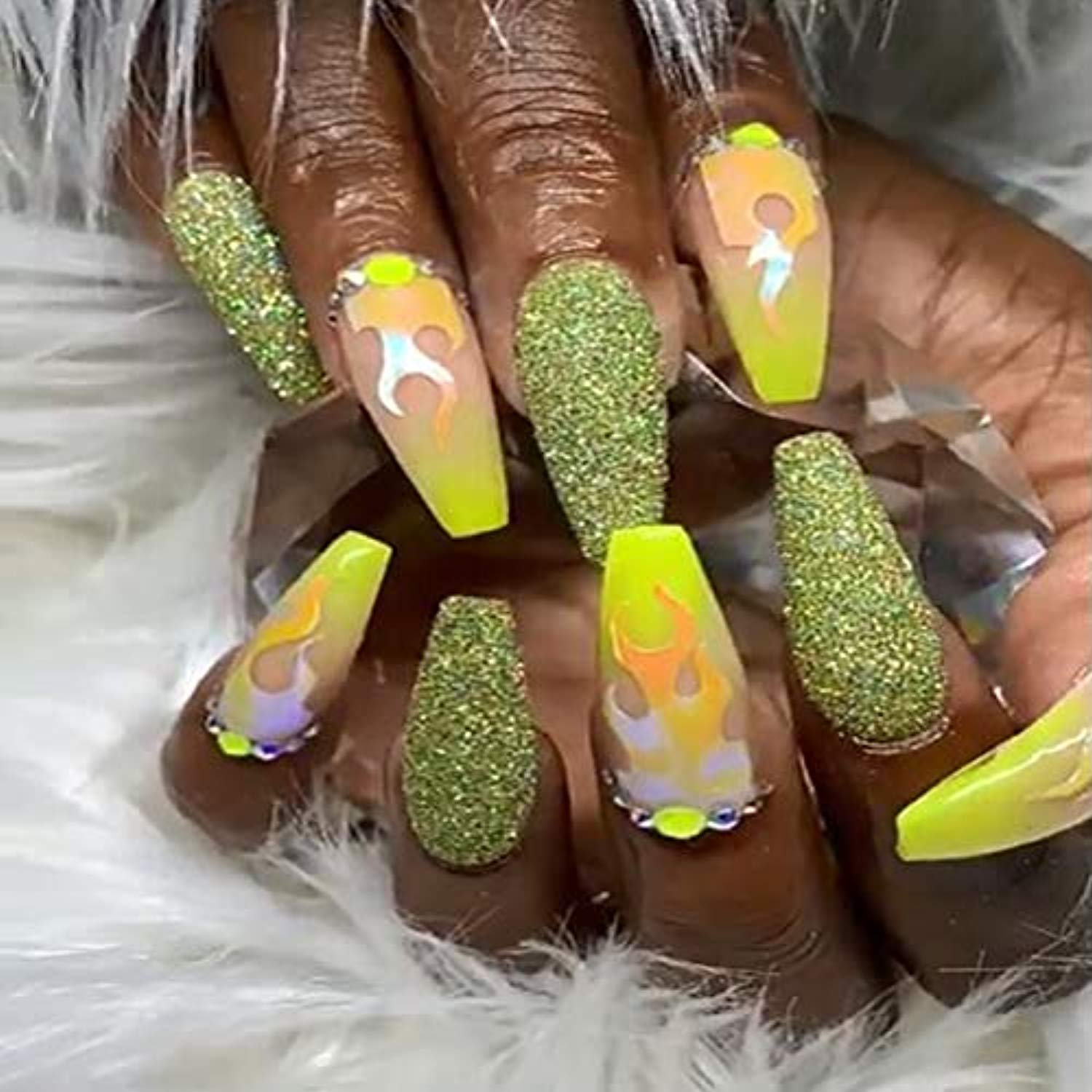 Holographic Fire Flame Nail Art Decals 3D (16pcs)-nail art-JAYDEN- Nail Supply American Gel Polish - Phuong Ni Holographic Fire Flame Nail Art Decals 3D (16pcs)-nail art-JAYDEN- Nail Supply American Gel Polish - Phuong Ni