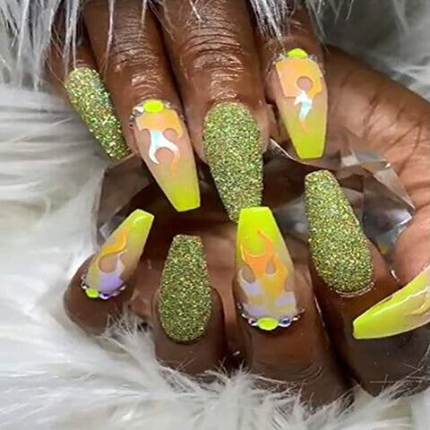 Holographic Fire Flame Nail Art Decals 3D (16pcs)-nail art-JAYDEN- Nail Supply American Gel Polish - Phuong Ni Holographic Fire Flame Nail Art Decals 3D (16pcs)-nail art-JAYDEN- Nail Supply American Gel Polish - Phuong Ni