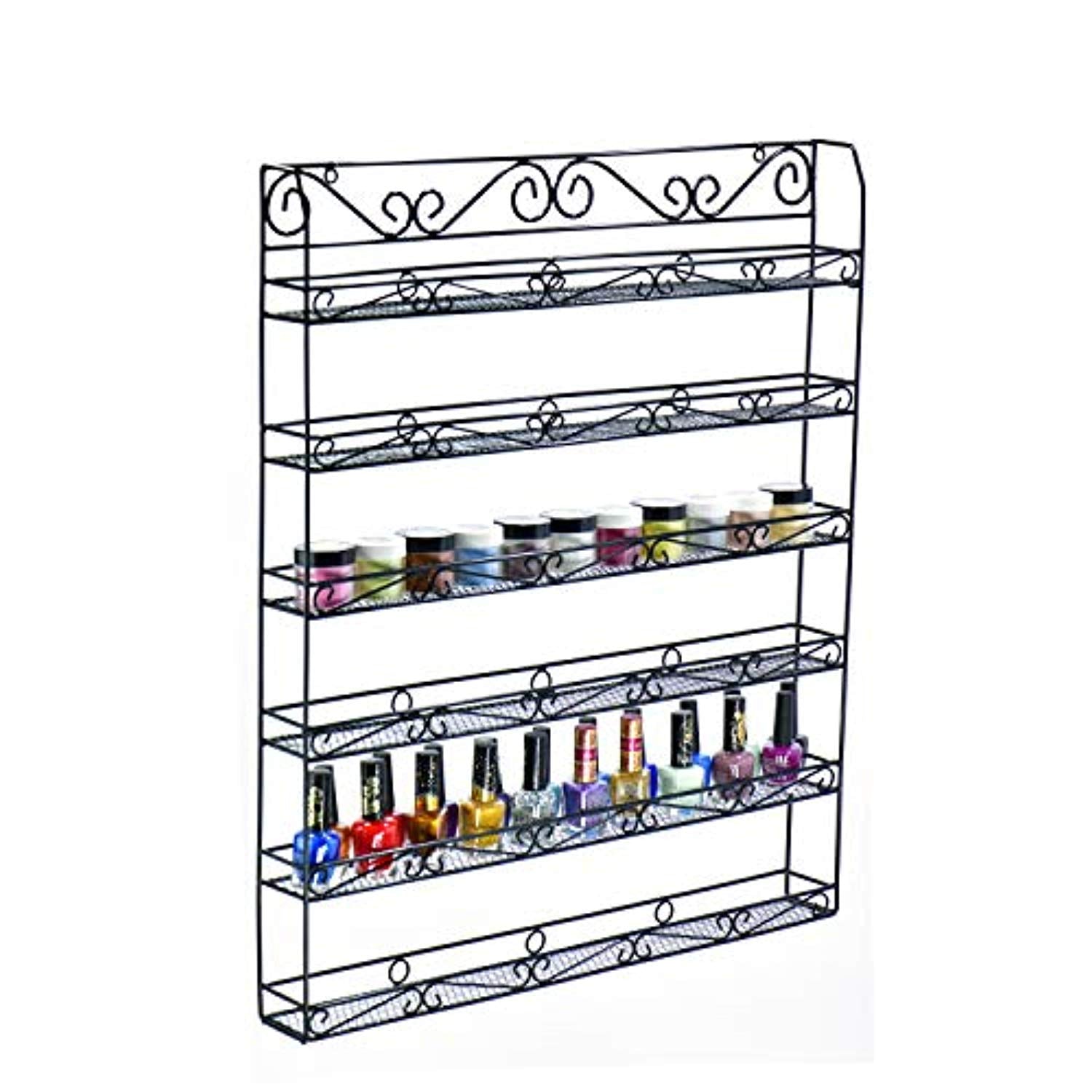 Metal Nail Polish Wall Rack (60 Jars or 120 Bottles)-Polish Rack-AZURA- Nail Supply American Gel Polish - Phuong Ni Metal Nail Polish Wall Rack (60 Jars or 120 Bottles)-Polish Rack-AZURA- Nail Supply American Gel Polish - Phuong Ni