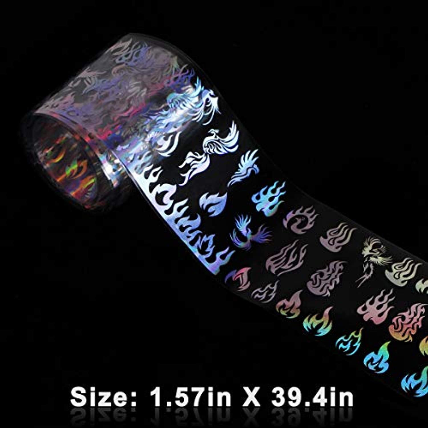 Nail Foil Transfer Sticker (Hot Flame Design)-JAYDEN- Nail Supply American Gel Polish - Phuong Ni Nail Foil Transfer Sticker (Hot Flame Design)-JAYDEN- Nail Supply American Gel Polish - Phuong Ni