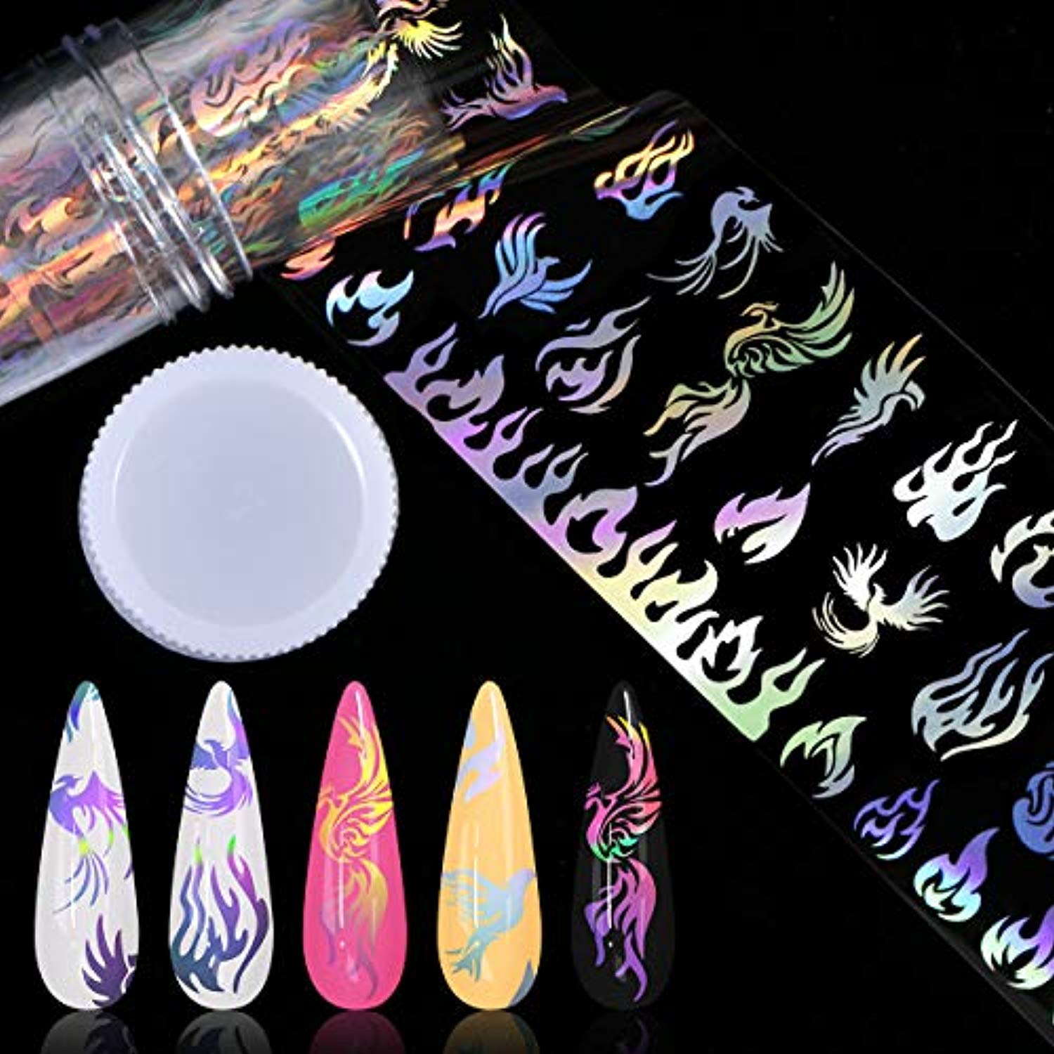 Nail Foil Transfer Sticker (Hot Flame Design)-JAYDEN- Nail Supply American Gel Polish - Phuong Ni Nail Foil Transfer Sticker (Hot Flame Design)-JAYDEN- Nail Supply American Gel Polish - Phuong Ni