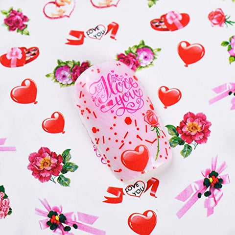 Valentine Nail Sticker - Red Flowers & Heart (24 sheets)-Nail Sticker-JAYDEN- Nail Supply American Gel Polish - Phuong Ni Valentine Nail Sticker - Red Flowers & Heart (24 sheets)-Nail Sticker-JAYDEN- Nail Supply American Gel Polish - Phuong Ni