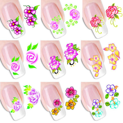 Old English Nail Art Stickers 3D Self-adhesive Nail Decals 