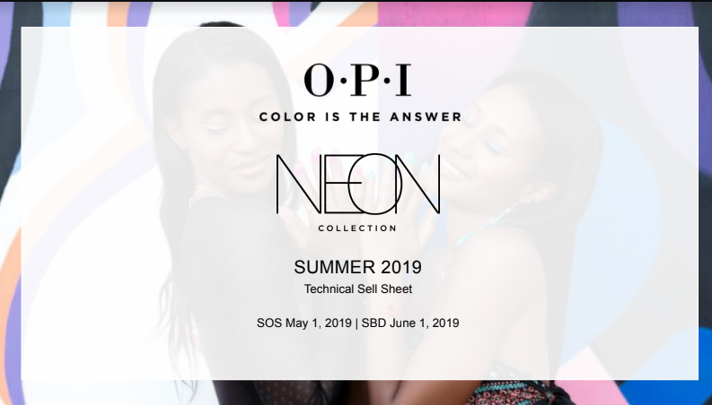 OPI NEON Summer Collection 2019