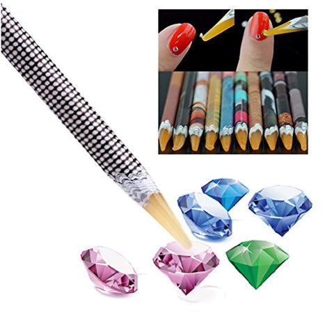 3D Nail Art Rhinestones ( 4 boxes + 1 dotting pen + 1 straight tweezer)-JAYDEN- Nail Supply American Gel Polish - Phuong Ni