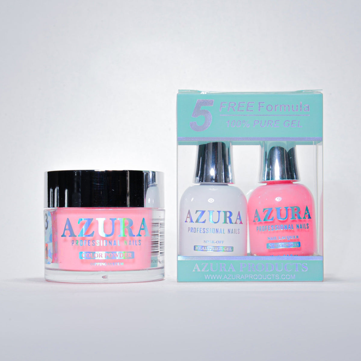AZURA 3in1 - Gel Lacquer (0.5oz/15ml) & Dip Powder (2oz) - #003-simple-AZURA- Nail Supply American Gel Polish - Phuong Ni