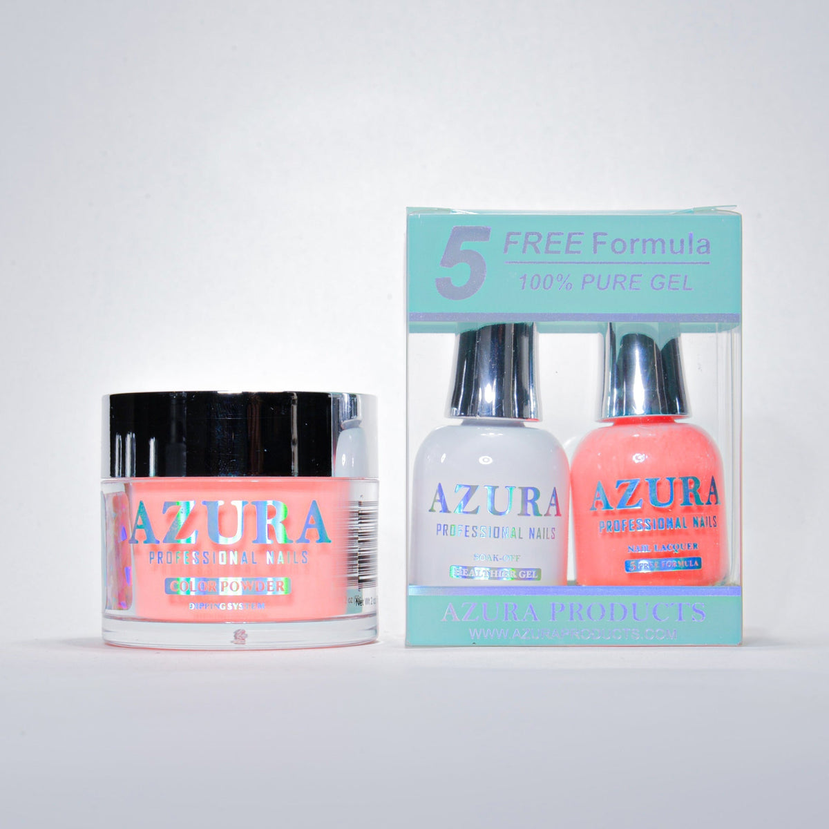 AZURA 3in1 - Gel Lacquer (0.5oz/15ml) & Dip Powder (2oz) - #004-simple-AZURA- Nail Supply American Gel Polish - Phuong Ni