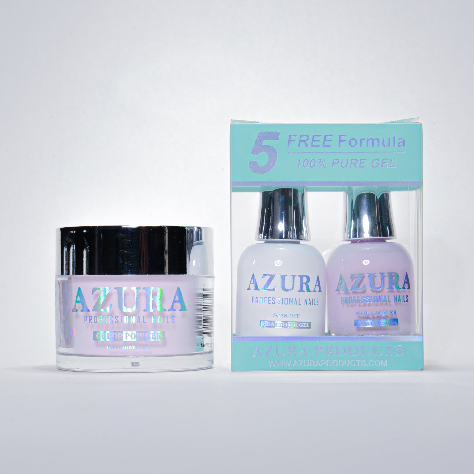 AZURA 3in1 - Gel Lacquer (0.5oz/15ml) & Dip Powder (2oz) - #005-simple-AZURA- Nail Supply American Gel Polish - Phuong Ni