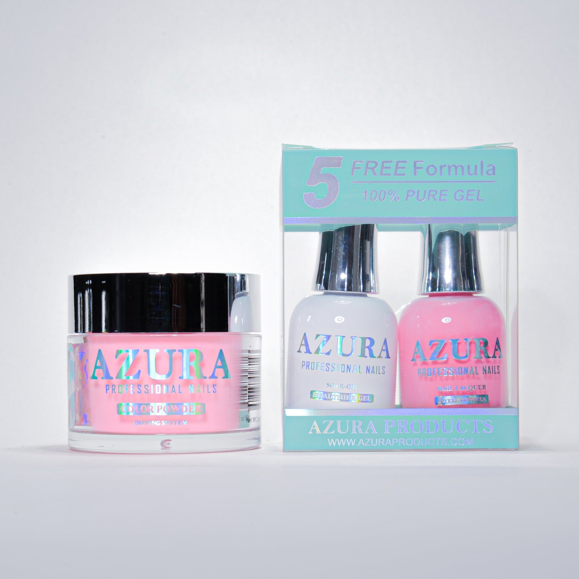 AZURA 3in1 - Gel Lacquer (0.5oz/15ml) & Dip Powder (2oz) - #007-simple-AZURA- Nail Supply American Gel Polish - Phuong Ni