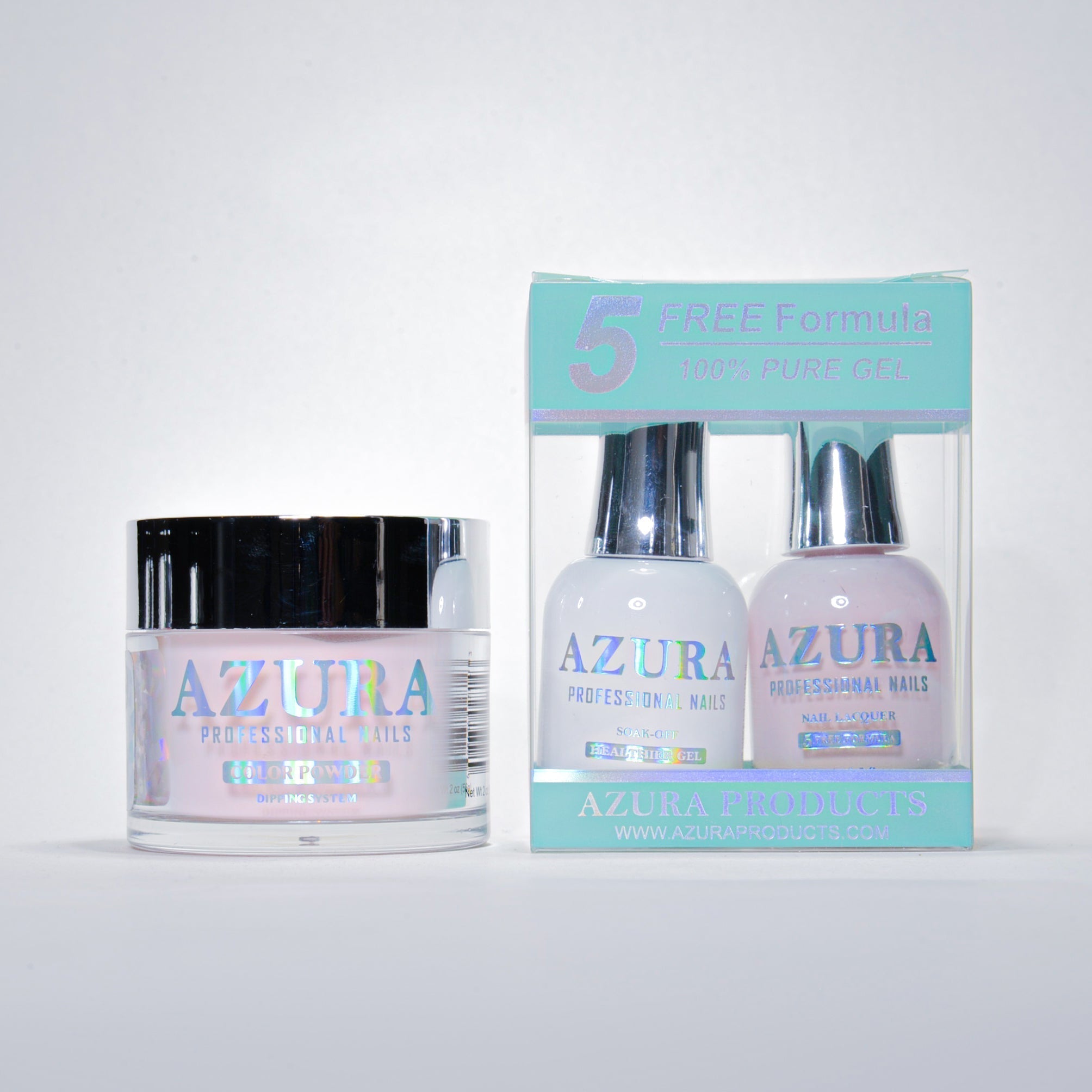 AZURA 3in1 - Gel Lacquer (0.5oz/15ml) & Dip Powder (2oz) - #009-simple-AZURA- Nail Supply American Gel Polish - Phuong Ni