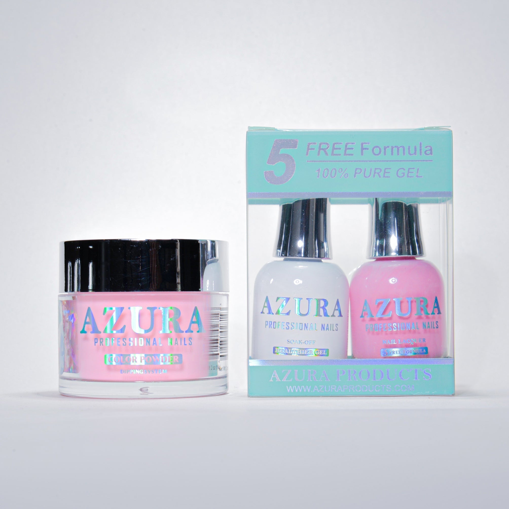 AZURA 3in1 - Gel Lacquer (0.5oz/15ml) & Dip Powder (2oz) - #010-simple-AZURA- Nail Supply American Gel Polish - Phuong Ni