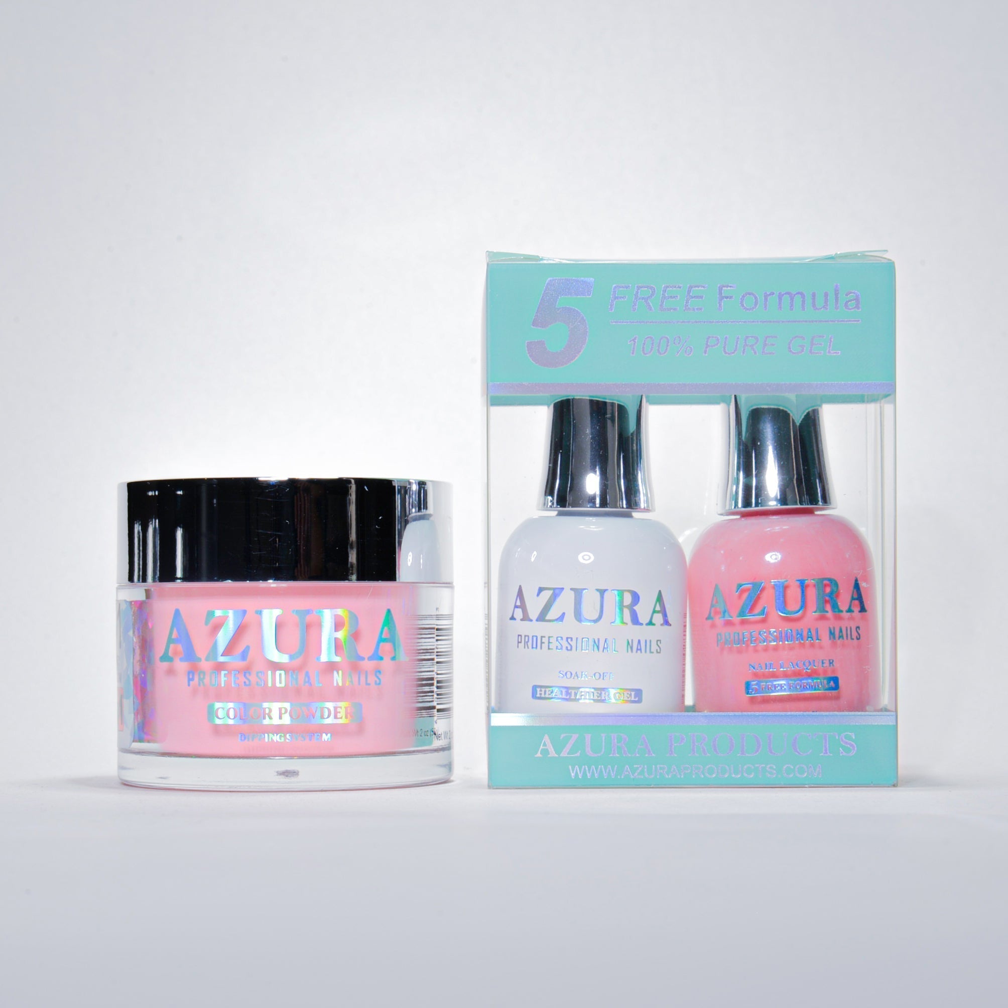 AZURA 3in1 - Gel Lacquer (0.5oz/15ml) & Dip Powder (2oz) - #011-simple-AZURA- Nail Supply American Gel Polish - Phuong Ni