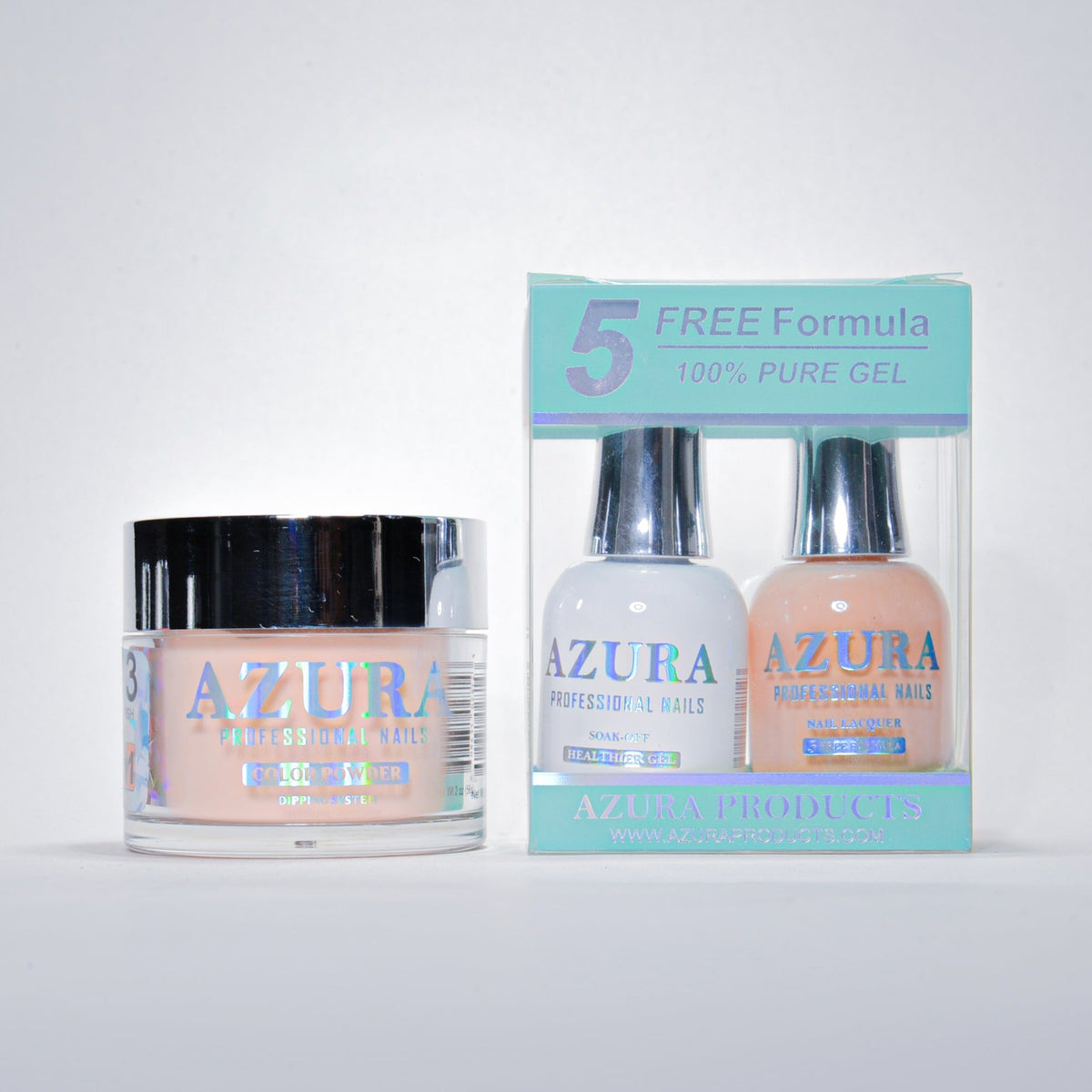 AZURA 3in1 - Gel Lacquer (0.5oz/15ml) & Dip Powder (2oz) - #013-simple-AZURA- Nail Supply American Gel Polish - Phuong Ni