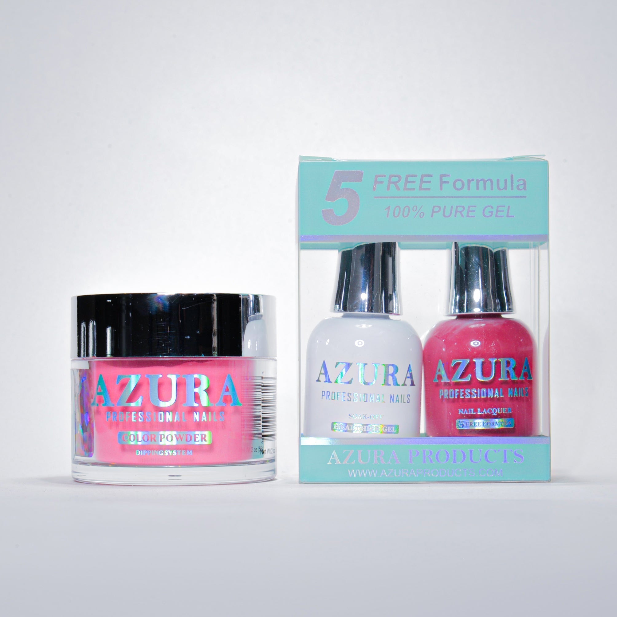 AZURA 3in1 - Gel Lacquer (0.5oz/15ml) & Dip Powder (2oz) - #015-simple-AZURA- Nail Supply American Gel Polish - Phuong Ni