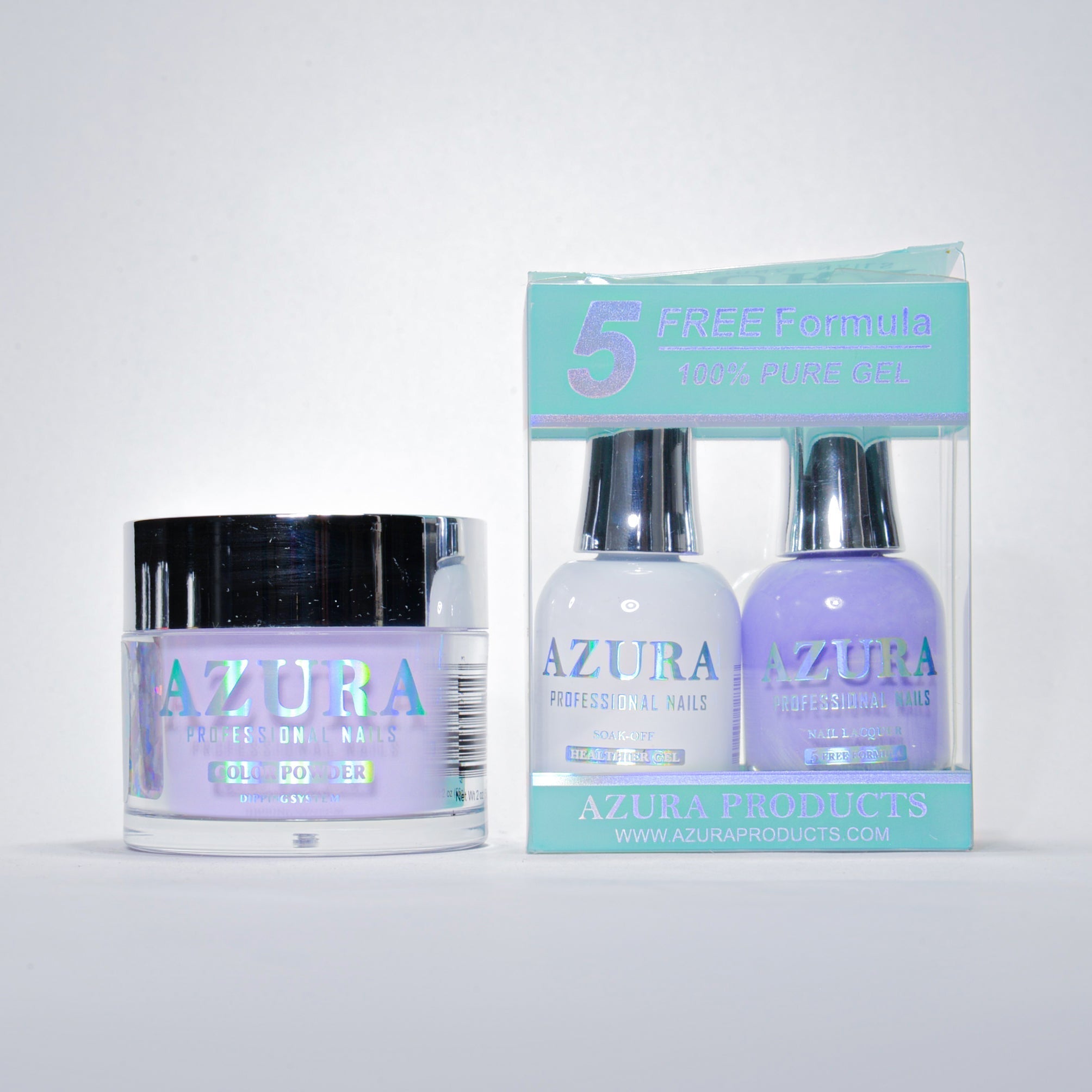 AZURA 3in1 - Gel Lacquer (0.5oz/15ml) & Dip Powder (2oz) - #017-simple-AZURA- Nail Supply American Gel Polish - Phuong Ni