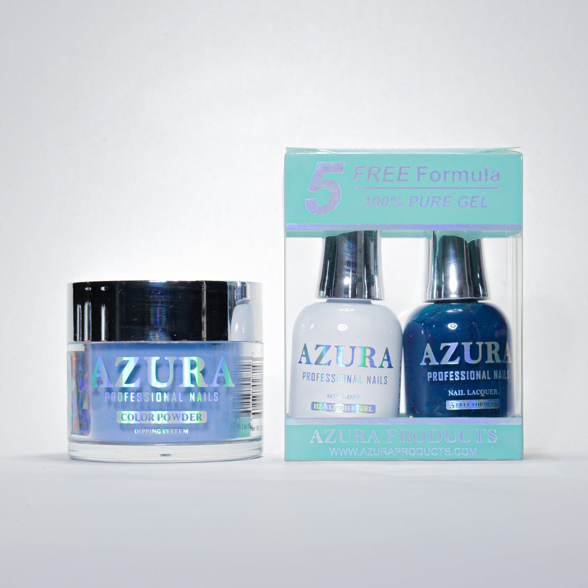 AZURA 3in1 - Gel Lacquer (0.5oz/15ml) & Dip Powder (2oz) - #020-simple-AZURA- Nail Supply American Gel Polish - Phuong Ni