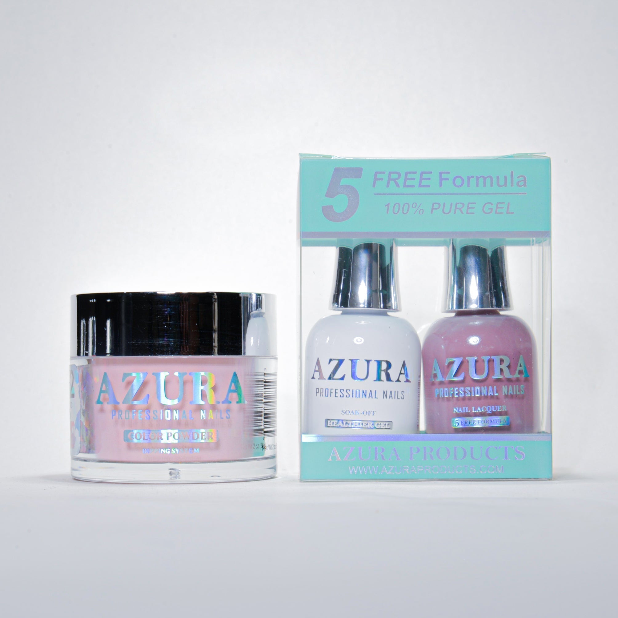 AZURA 3in1 - Gel Lacquer (0.5oz/15ml) & Dip Powder (2oz) - #022-simple-AZURA- Nail Supply American Gel Polish - Phuong Ni