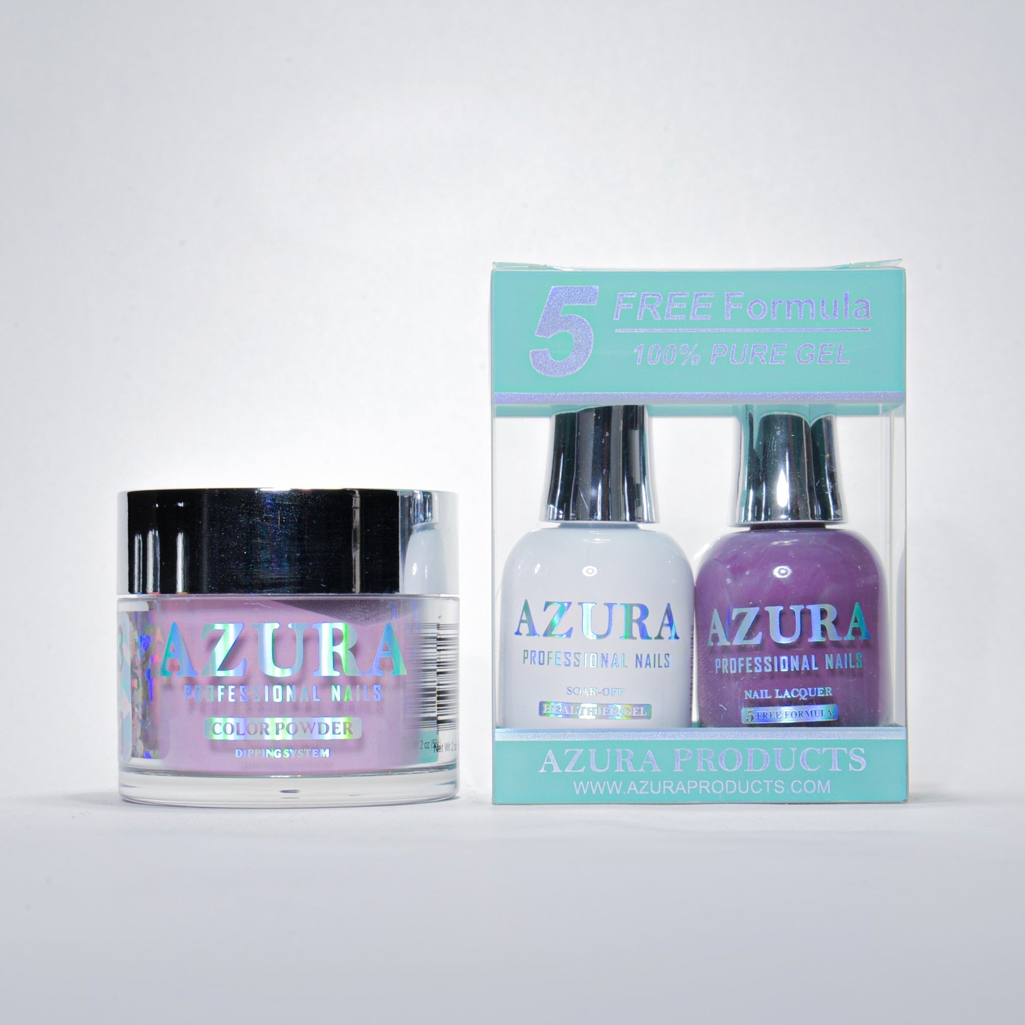 AZURA 3in1 - Gel Lacquer (0.5oz/15ml) & Dip Powder (2oz) - #023-simple-AZURA- Nail Supply American Gel Polish - Phuong Ni