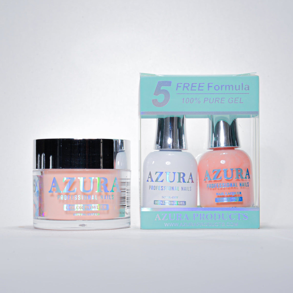 AZURA 3in1 - Gel Lacquer (0.5oz/15ml) & Dip Powder (2oz) - #026-simple-AZURA- Nail Supply American Gel Polish - Phuong Ni