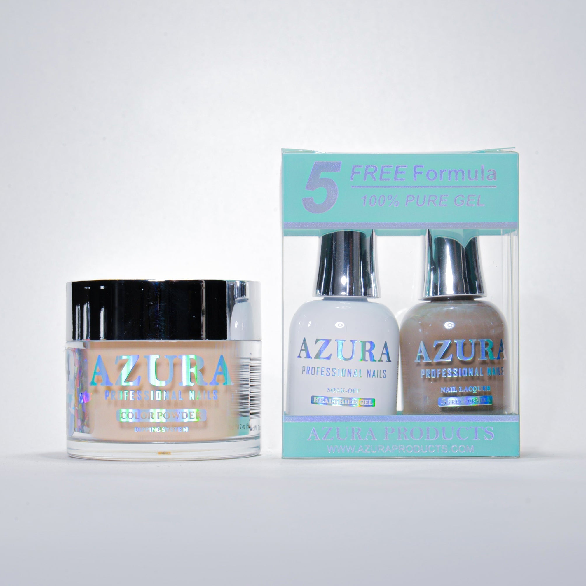 AZURA 3in1 - Gel Lacquer (0.5oz/15ml) & Dip Powder (2oz) - #034-simple-AZURA- Nail Supply American Gel Polish - Phuong Ni