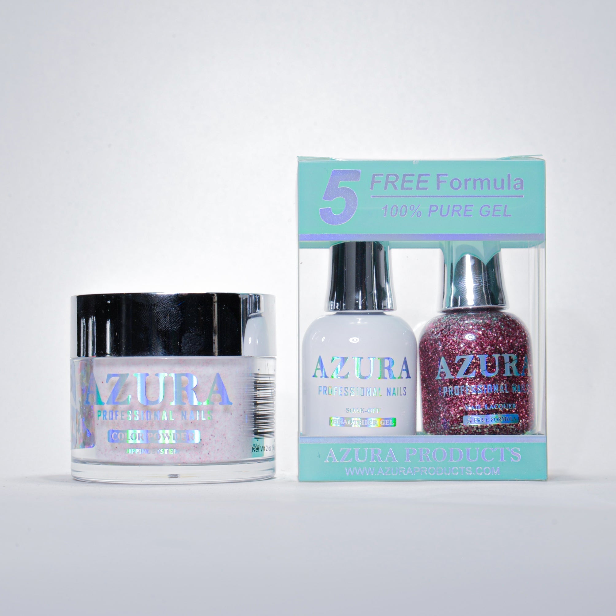 AZURA 3in1 - Gel Lacquer (0.5oz/15ml) & Dip Powder (2oz) - #035-simple-AZURA- Nail Supply American Gel Polish - Phuong Ni