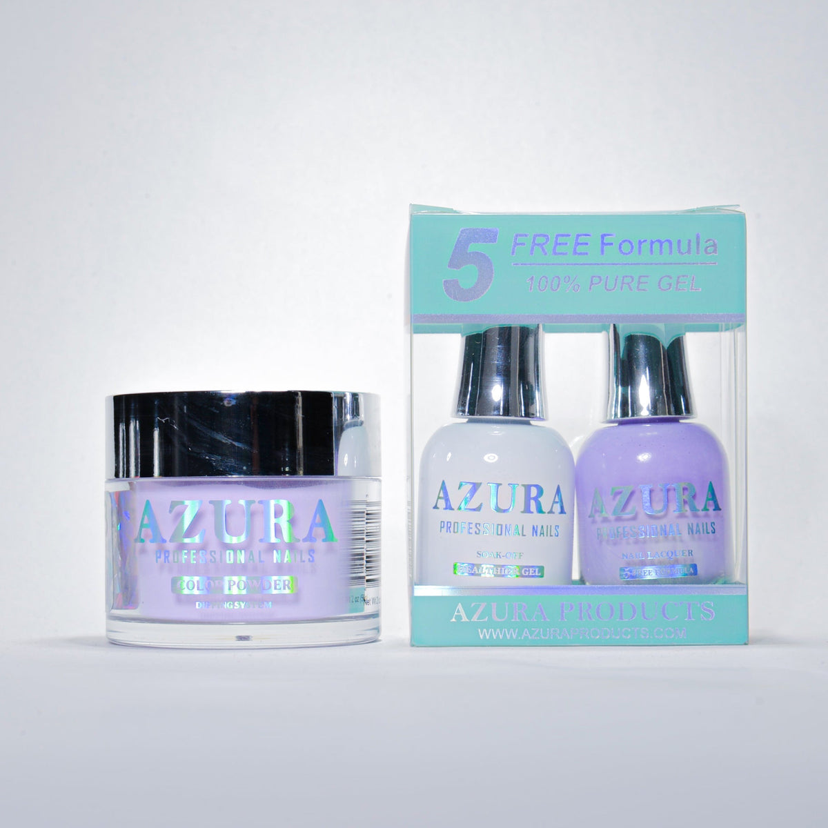 AZURA 3in1 - Gel Lacquer (0.5oz/15ml) & Dip Powder (2oz) - #038-simple-AZURA- Nail Supply American Gel Polish - Phuong Ni