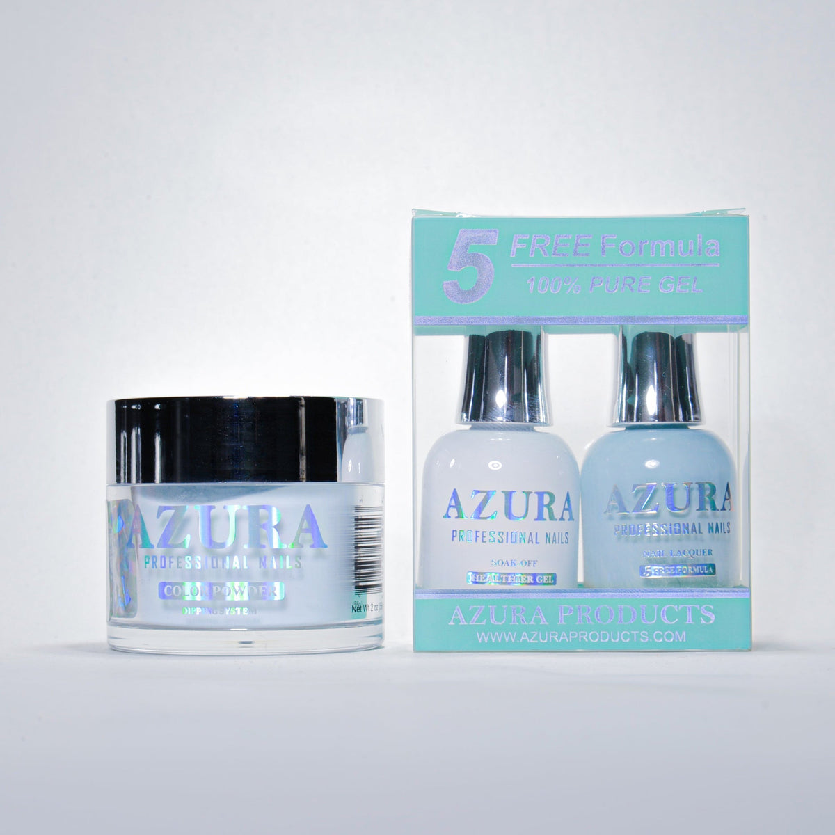 AZURA 3in1 - Gel Lacquer (0.5oz/15ml) & Dip Powder (2oz) - #040-simple-AZURA- Nail Supply American Gel Polish - Phuong Ni