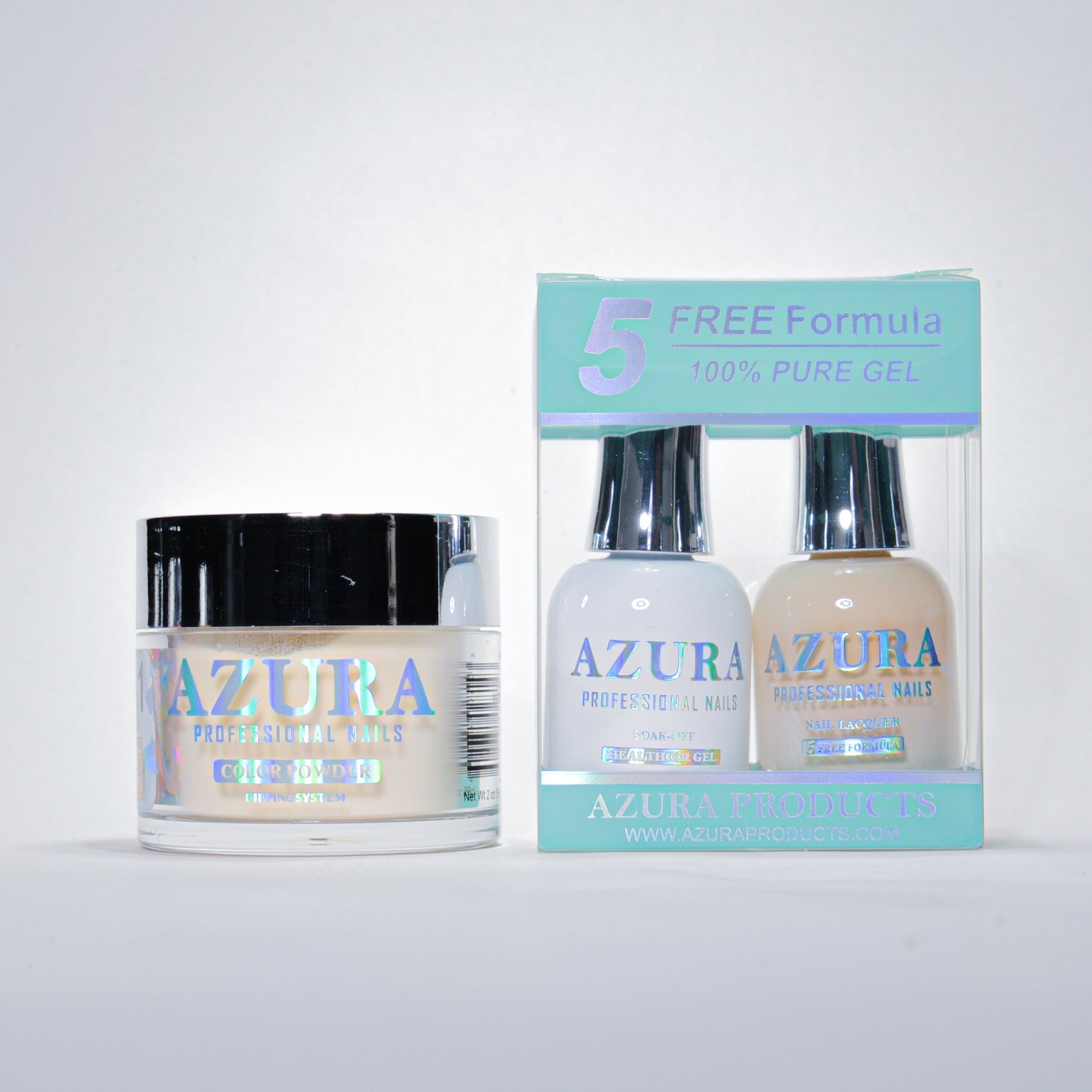 AZURA 3in1 - Gel Lacquer (0.5oz/15ml) & Dip Powder (2oz) - #041-simple-AZURA- Nail Supply American Gel Polish - Phuong Ni