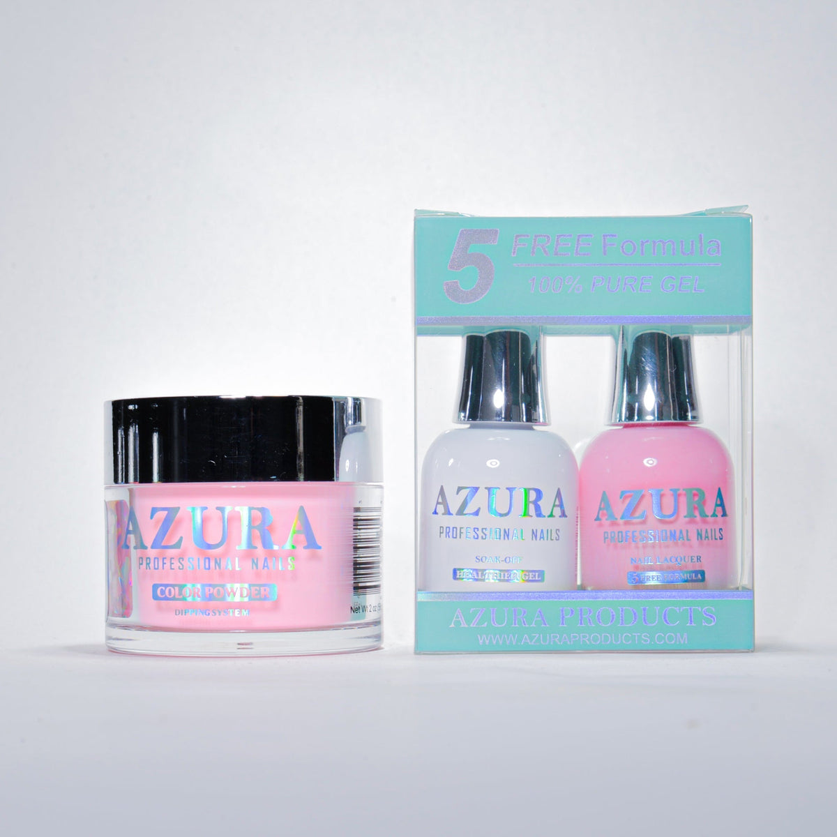 AZURA 3in1 - Gel Lacquer (0.5oz/15ml) & Dip Powder (2oz) - #042-simple-AZURA- Nail Supply American Gel Polish - Phuong Ni