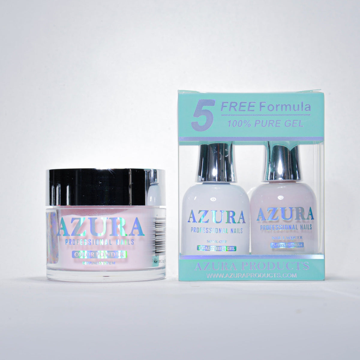 AZURA 3in1 - Gel Lacquer (0.5oz/15ml) & Dip Powder (2oz) - #046-simple-AZURA- Nail Supply American Gel Polish - Phuong Ni