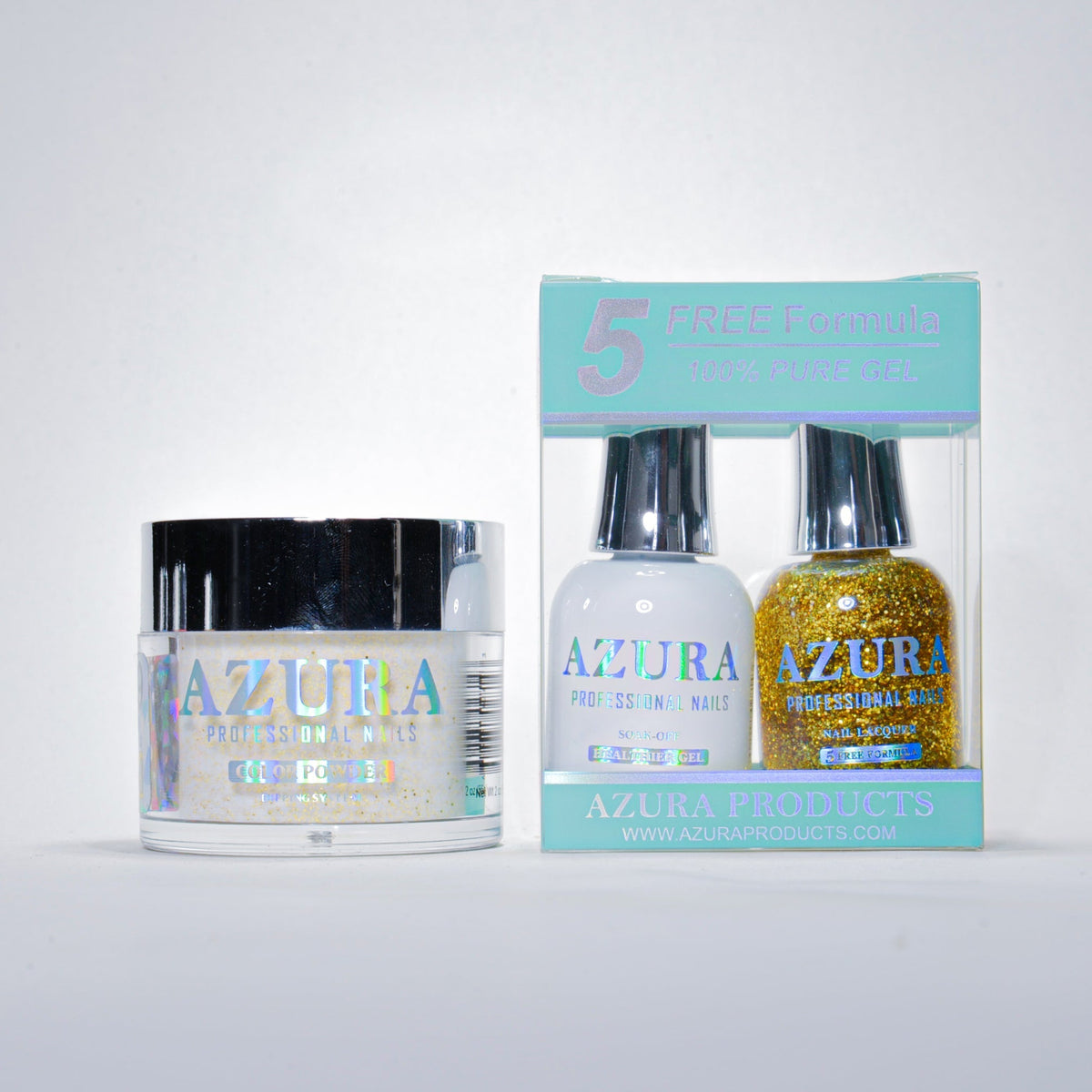 AZURA 3in1 - Gel Lacquer (0.5oz/15ml) & Dip Powder (2oz) - #049-simple-AZURA- Nail Supply American Gel Polish - Phuong Ni