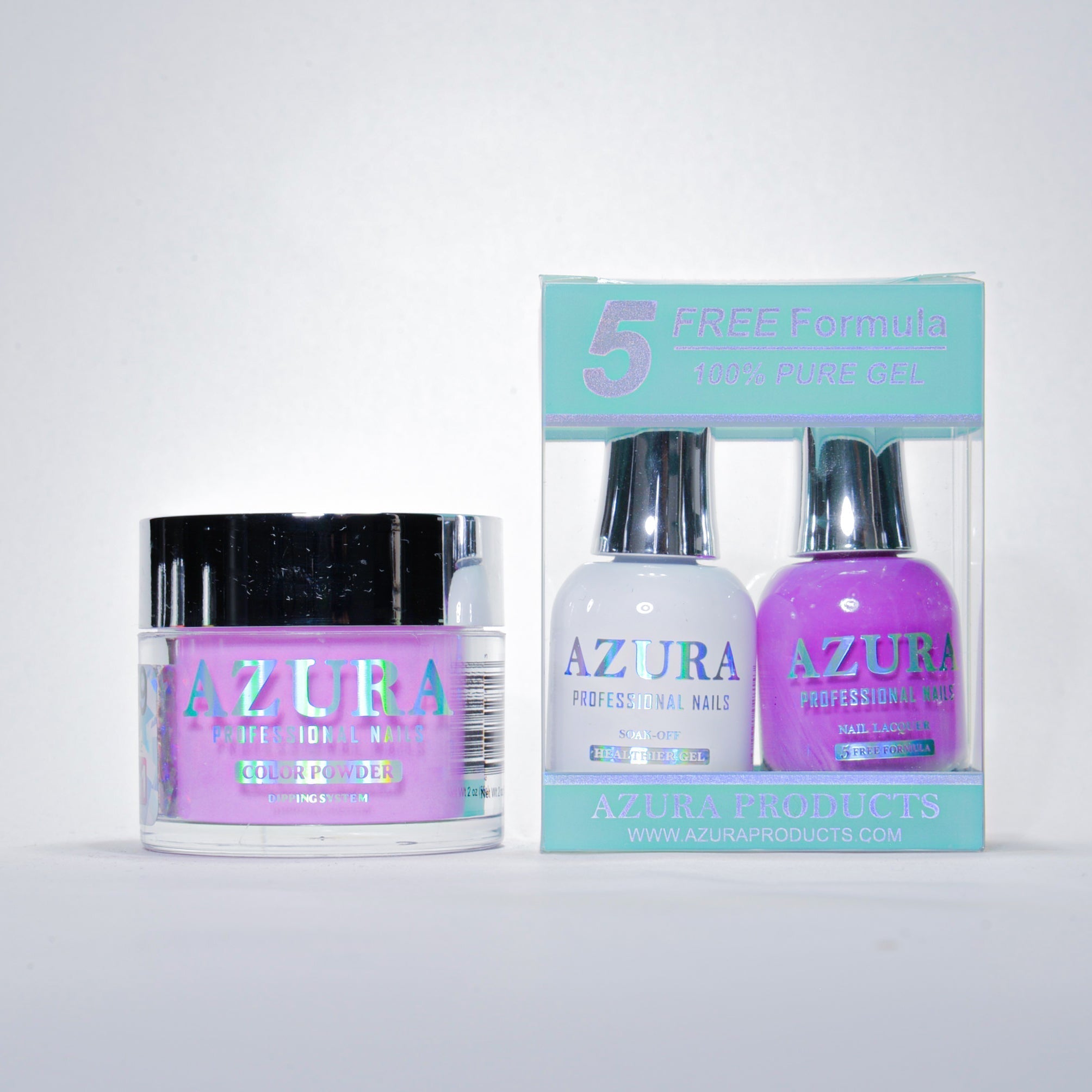 AZURA 3in1 - Gel Lacquer (0.5oz/15ml) & Dip Powder (2oz) - #059-simple-AZURA- Nail Supply American Gel Polish - Phuong Ni