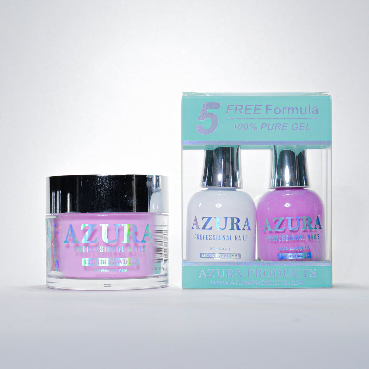AZURA 3in1 - Gel Lacquer (0.5oz/15ml) & Dip Powder (2oz) - #063-simple-AZURA- Nail Supply American Gel Polish - Phuong Ni
