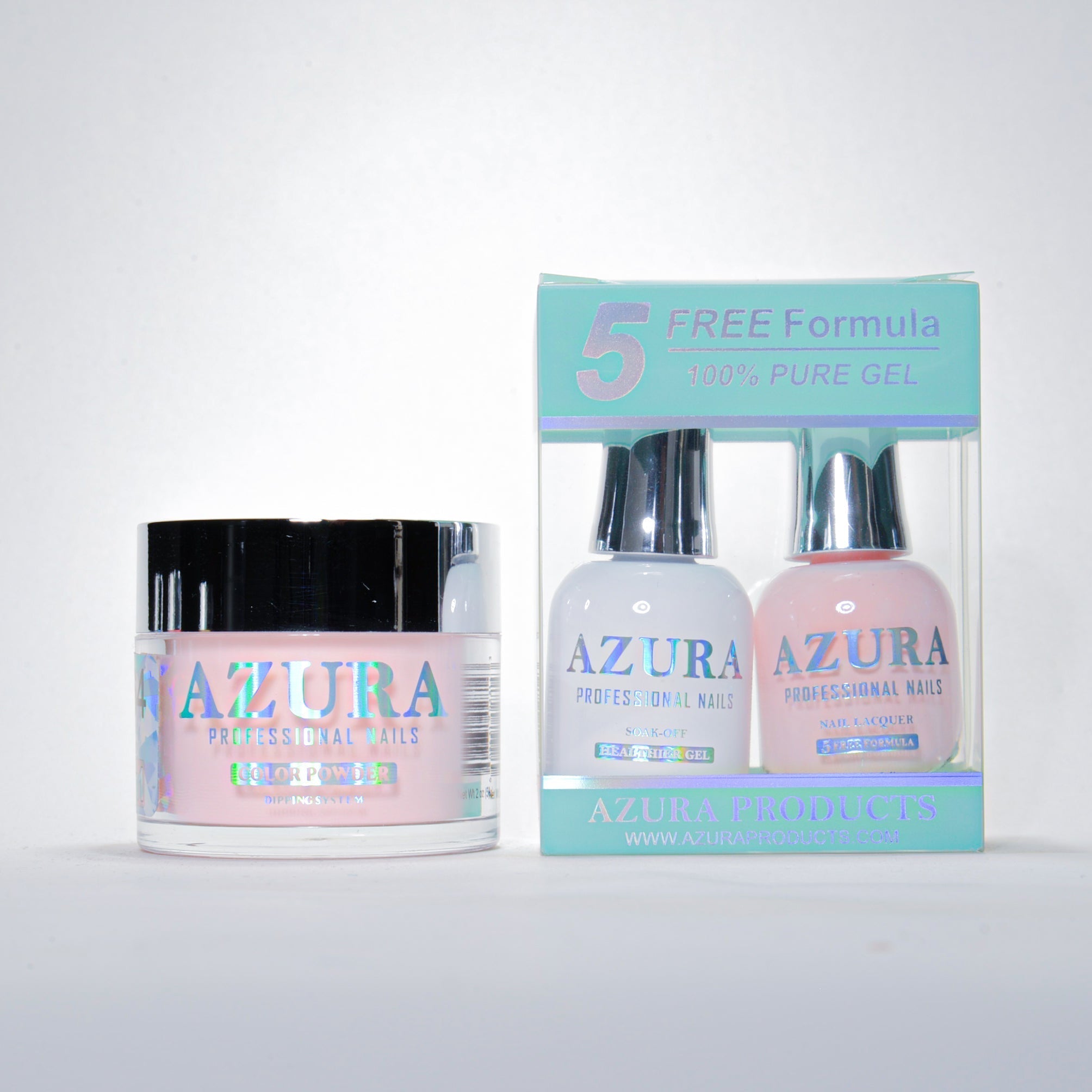 AZURA 3in1 - Gel Lacquer (0.5oz/15ml) & Dip Powder (2oz) - #064-simple-AZURA- Nail Supply American Gel Polish - Phuong Ni