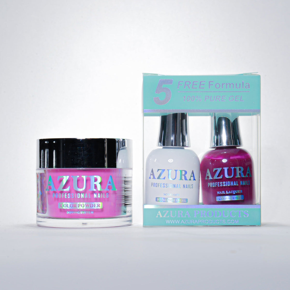 AZURA 3in1 - Gel Lacquer (0.5oz/15ml) & Dip Powder (2oz) - #066-simple-AZURA- Nail Supply American Gel Polish - Phuong Ni