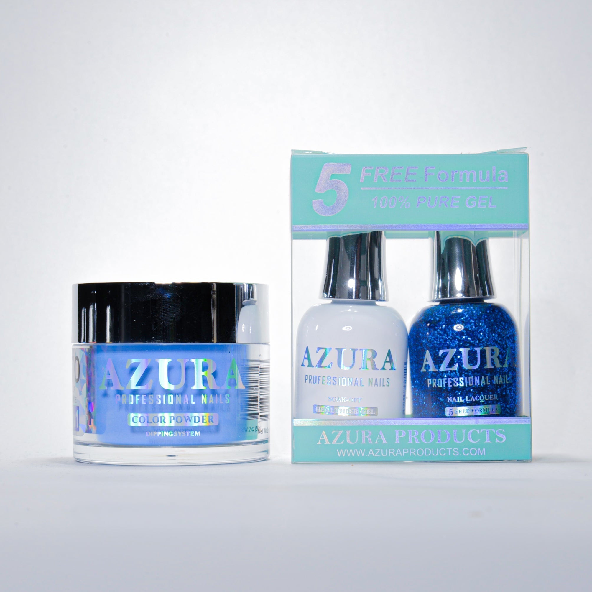 AZURA 3in1 - Gel Lacquer (0.5oz/15ml) & Dip Powder (2oz) - #071-simple-AZURA- Nail Supply American Gel Polish - Phuong Ni