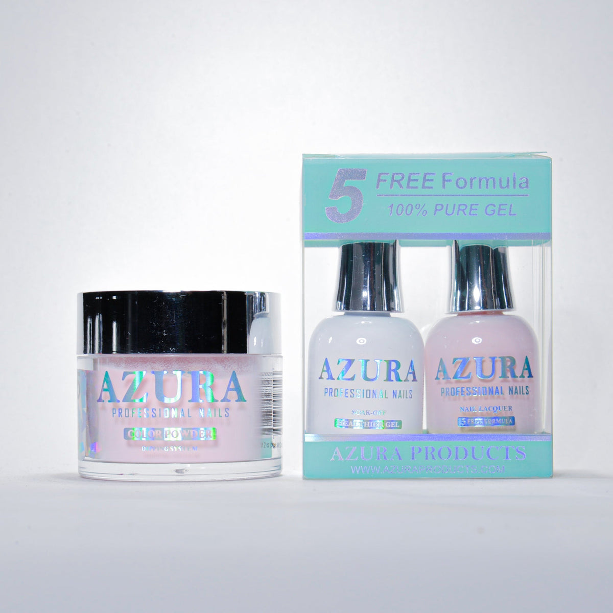 AZURA 3in1 - Gel Lacquer (0.5oz/15ml) & Dip Powder (2oz) - #075-simple-AZURA- Nail Supply American Gel Polish - Phuong Ni