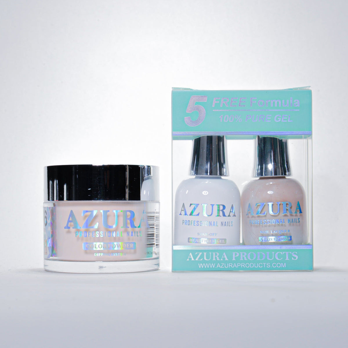 AZURA 3in1 - Gel Lacquer (0.5oz/15ml) & Dip Powder (2oz) - #076-simple-AZURA- Nail Supply American Gel Polish - Phuong Ni